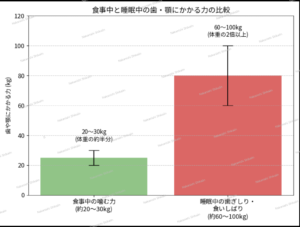 歯軋りの力、強さについて